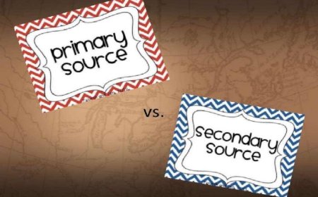 What are the primary and secondary sources?