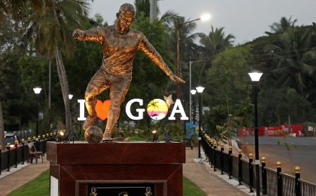 Controversy erupts over installation of statue of star footballer Ronaldo in Indian state of Goa