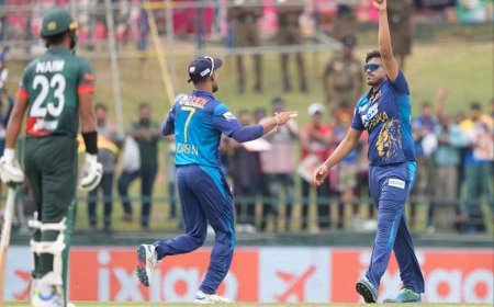 In the second match of the Asia Cup, Bangladesh set a target of 165 runs for Sri Lanka.