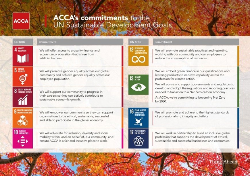 ACCA publishes its commitments to delivering the UN Sustainable Development Goals