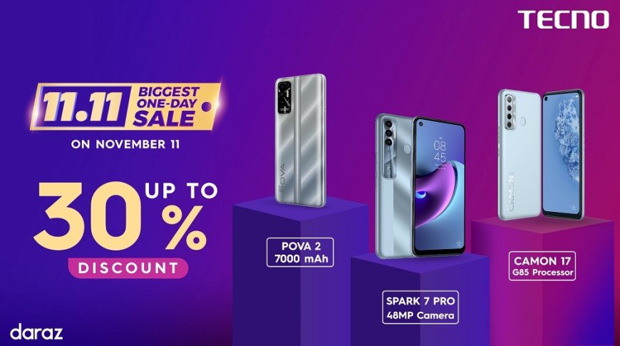 TECNO brings massive discounts on Daraz 11.11 sale 2021