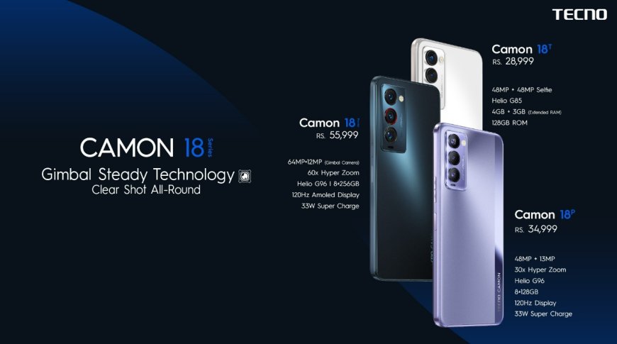 TECNO Launches its much-awaited Camon 18 series in Pakistan