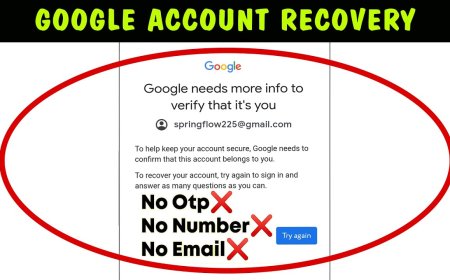How to recover a Gmail account?